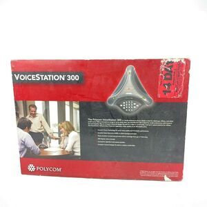 Polycom VoiceStation 300 Conference Phone 2201-17910-001 w/ Wall Module & Cables